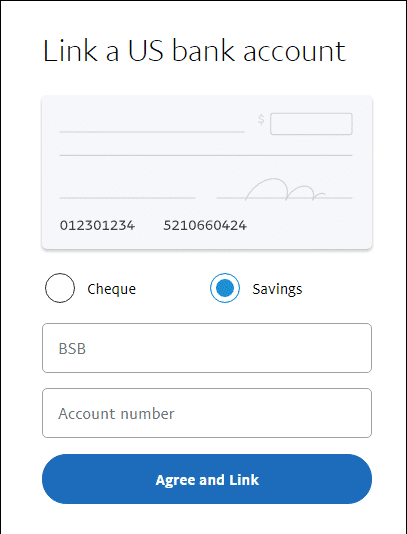 Step 3 - Enter banking details