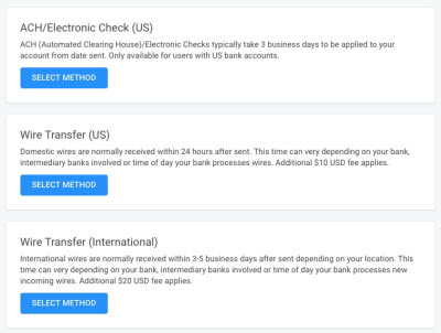 Escrow.com payment options